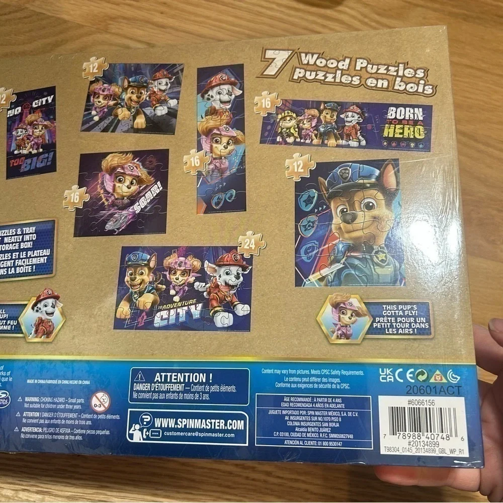 Paw Patrol Wooden Puzzle Set 7 In All Bundle NEW Chase Marshall